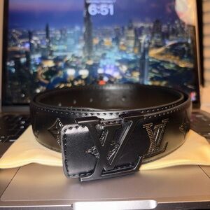 Black Designer Men's Belt